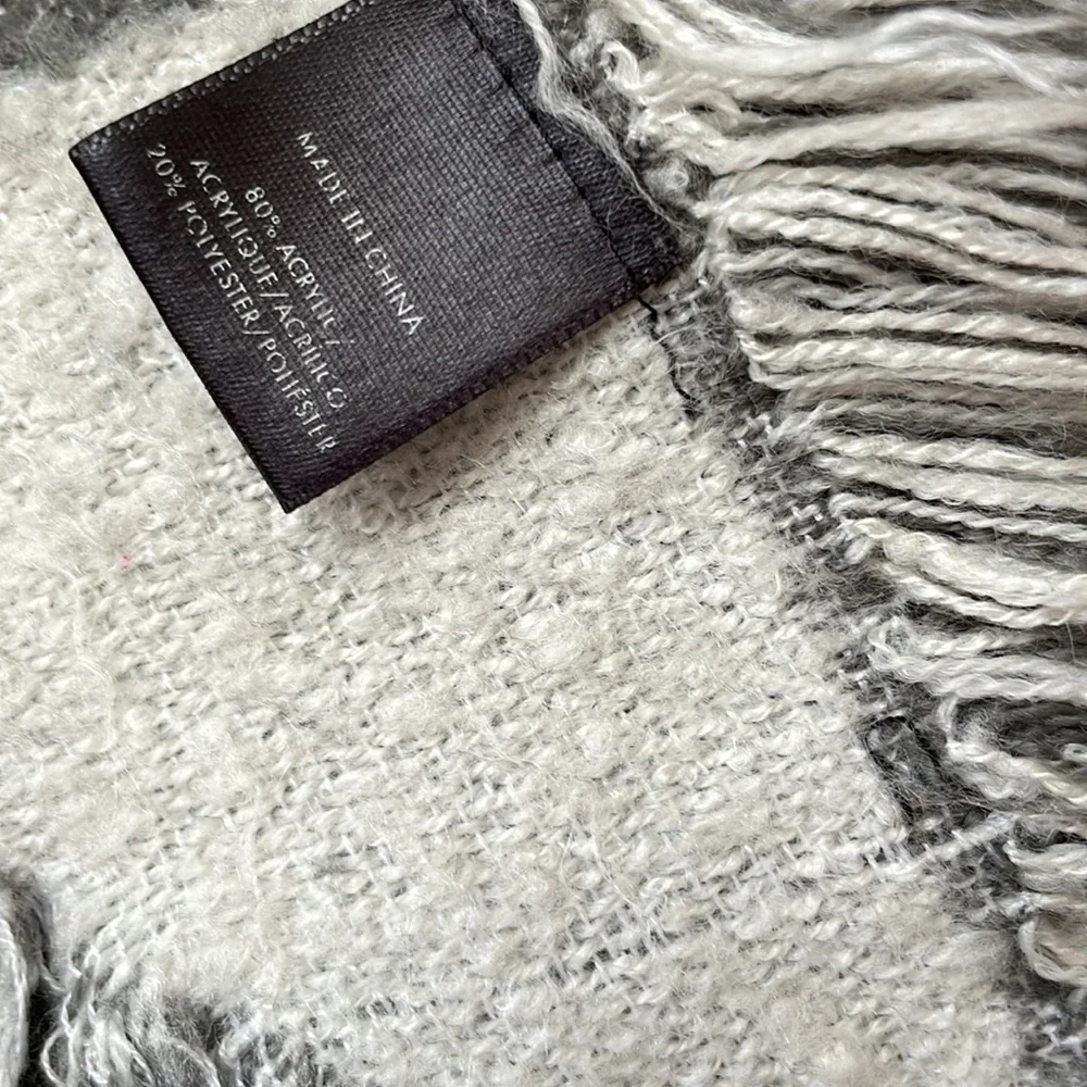 Ann Taylor Window pane blanket scarf